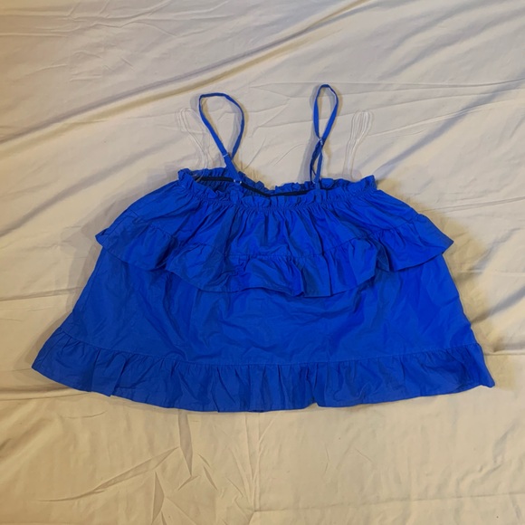 HT 360 Collective Blue Ruffle Blouse - Picture 9 of 9